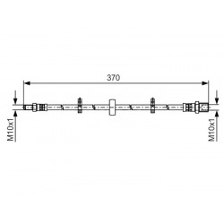 504229365 flexible de frein avant pour iveco daily