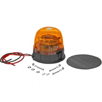 Gyrophare à led, boulonné  à  12 / 24v