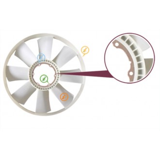 ventilateur iveco 8 pales 99450016
