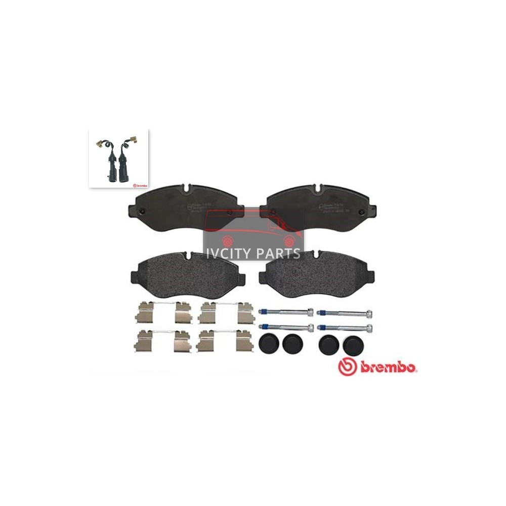 kit plaquettes de frein avant pour Iveco Daily de 2006 à 2023.